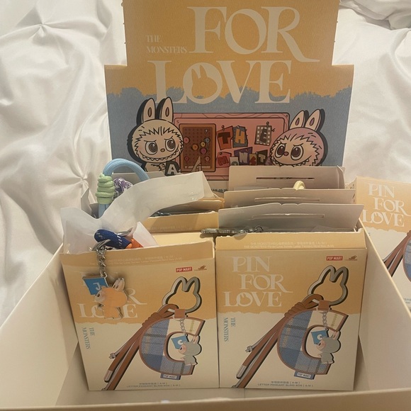 Pop Mart Labubu Pin for Love Letter Pendant-I - Picture 2 of 8